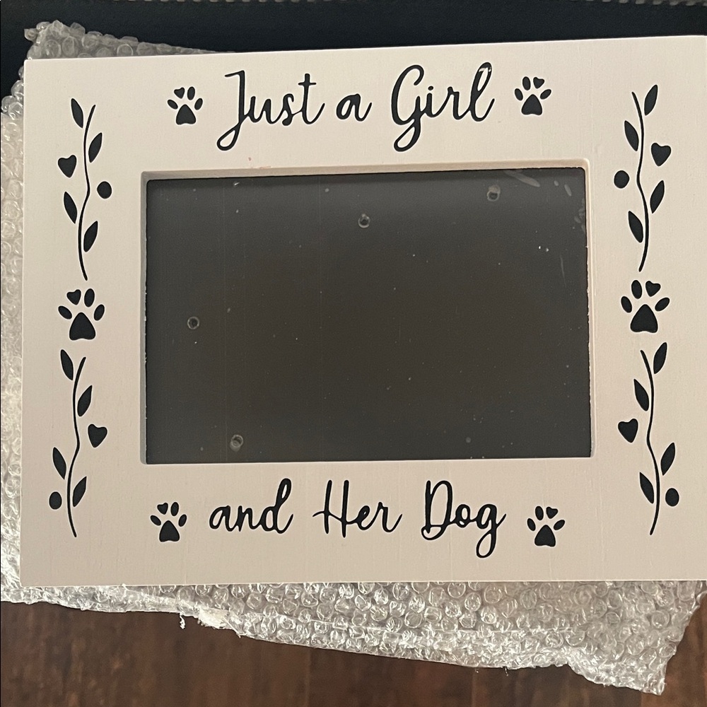 NEW Picture frame just a girl and her dog